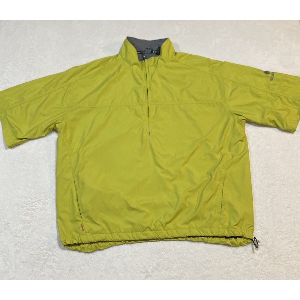 Sunice Weather XL Jacket WindBreaker 1/2 Zip Mens Green Golf Short Sleeve